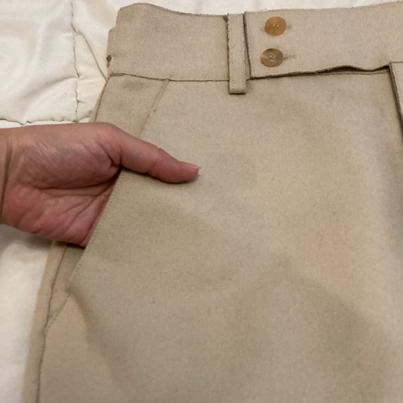 Rare! Gucci Italian Vintage Wool Tailored Pencil Skirt Beige Size 42 (US 6) - Picture 6 of 16